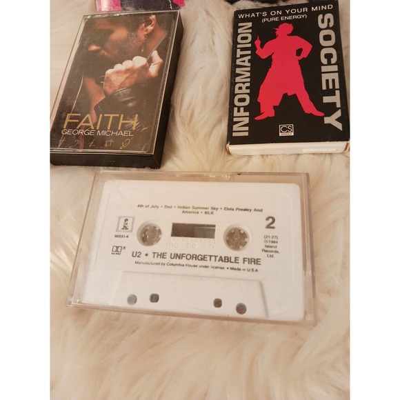 5 Cassettes 80s BUNDLE MADONNA,Jackson, George MICHAEL U2, Information Society - Picture 4 of 5